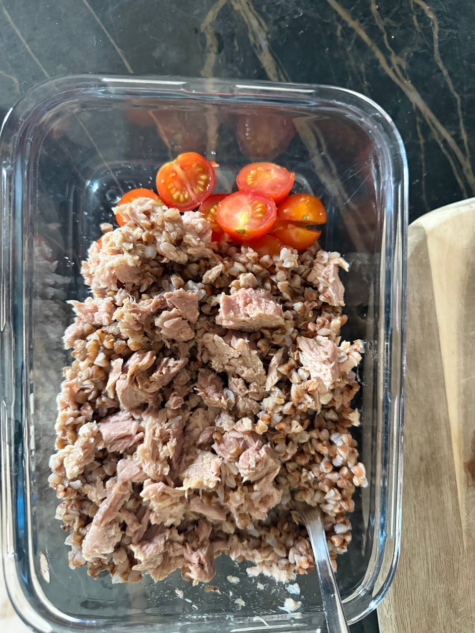 dinner tuna buckwheat